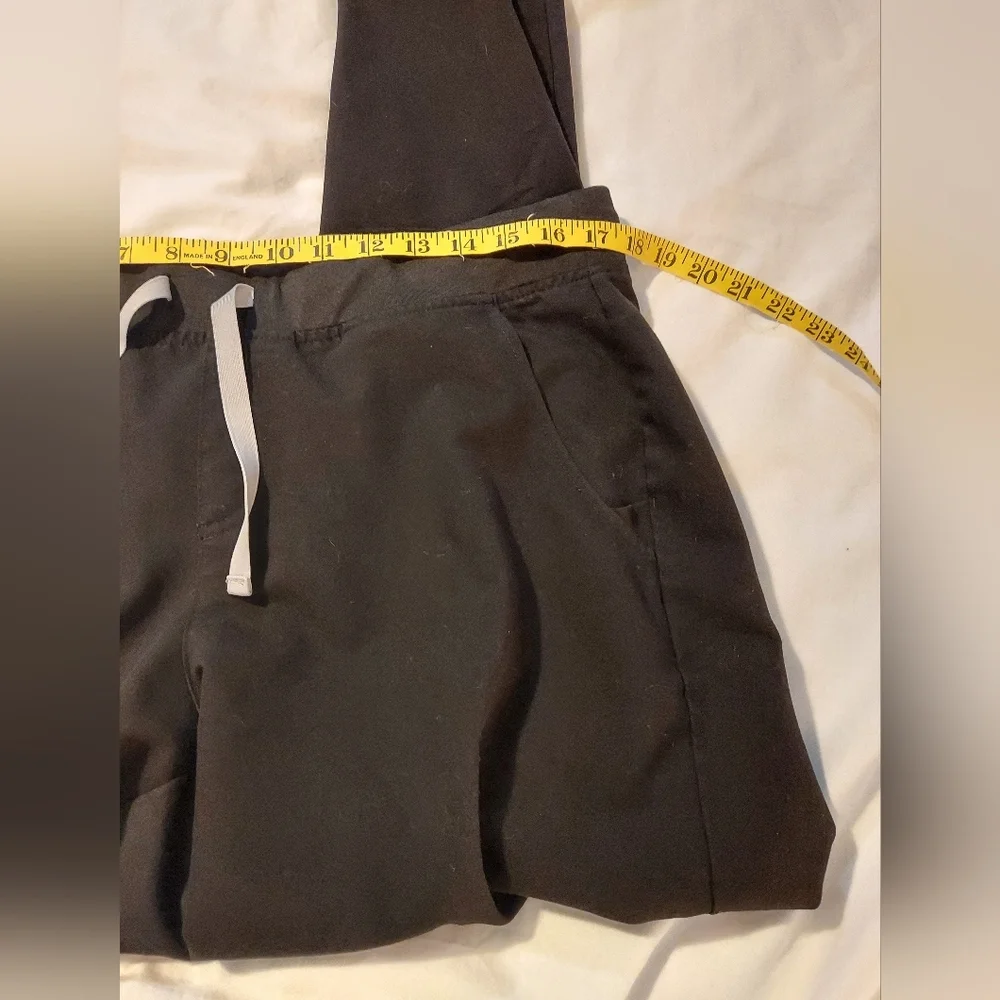 FIGS Black Zamora Jogger Scrub Pants Womens Size L/T Tall Technical Collection